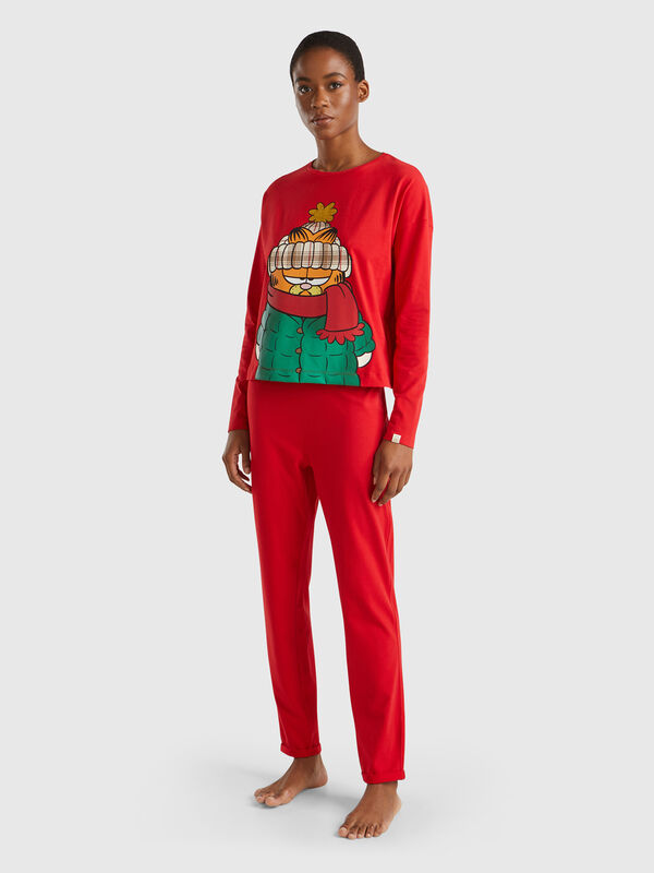 Pantalón de algodón elástico cálido Mujer