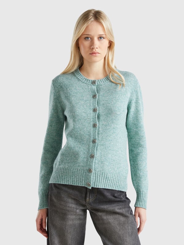 Cárdigan de pura lana Shetland Mujer