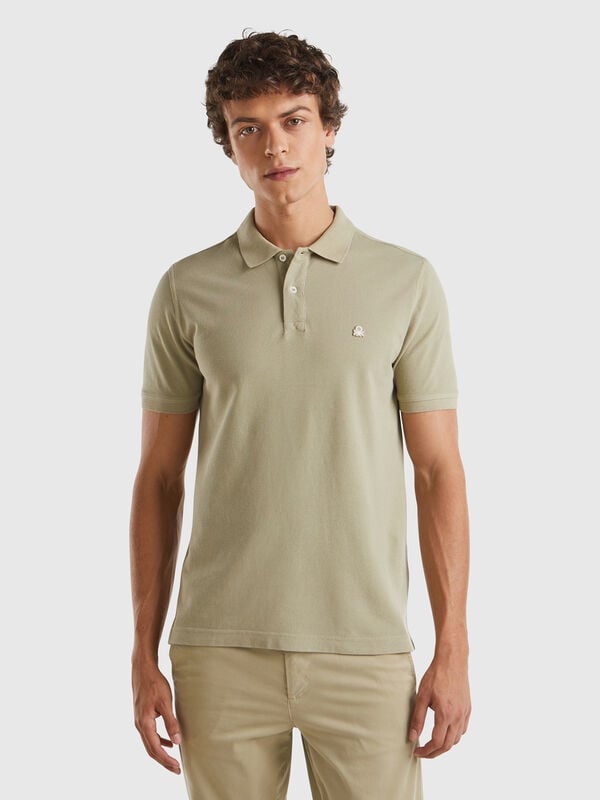 Polo regular fit verde salvia Hombre