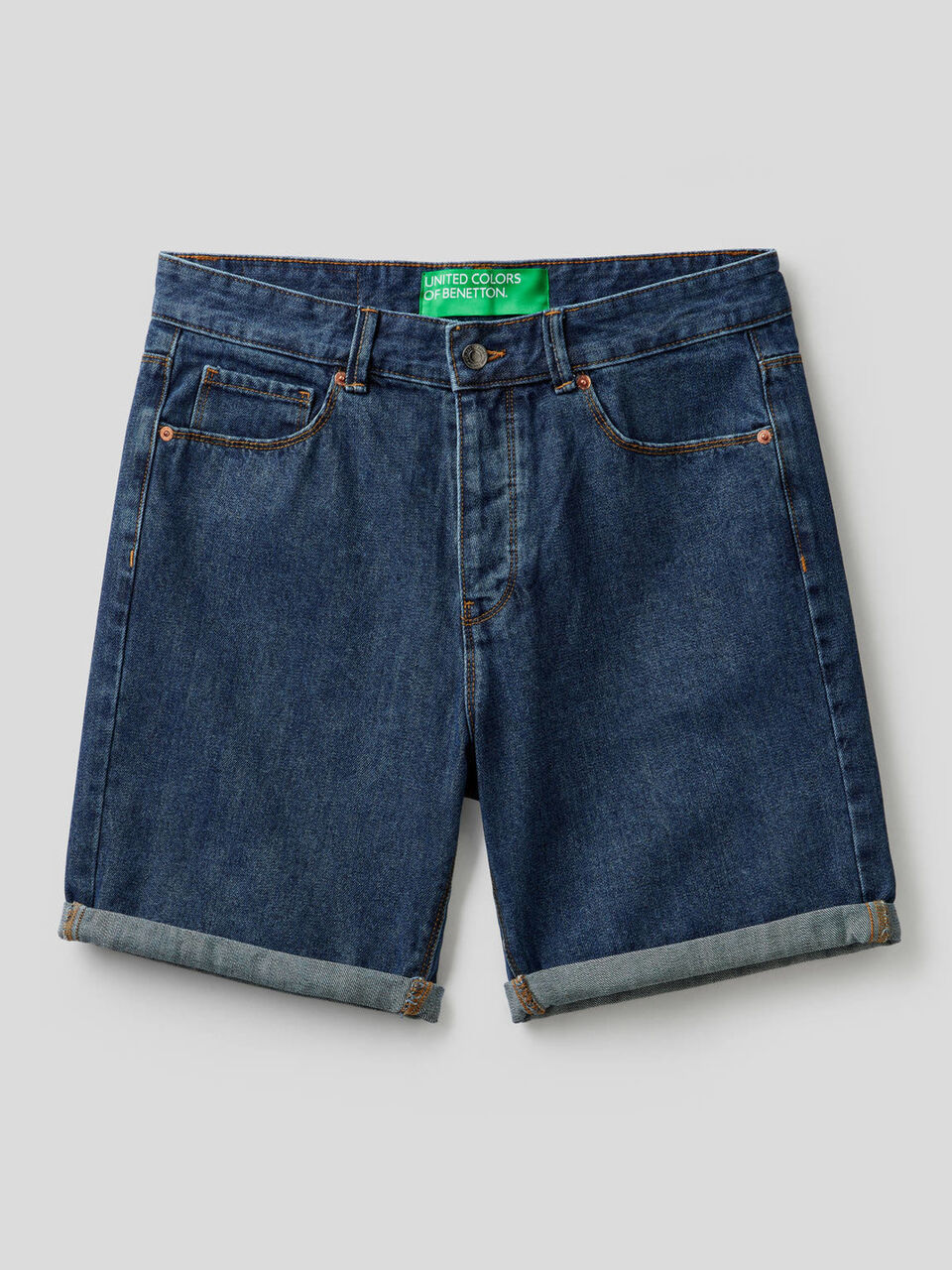 Bermudas en denim de 100 % algodón image number 1