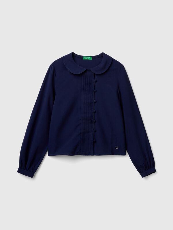 Camisa en mezcla de viscosa Niña