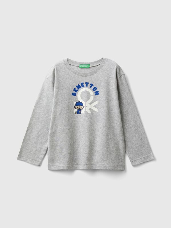 Camiseta de manga larga de algodón orgánico Niño
