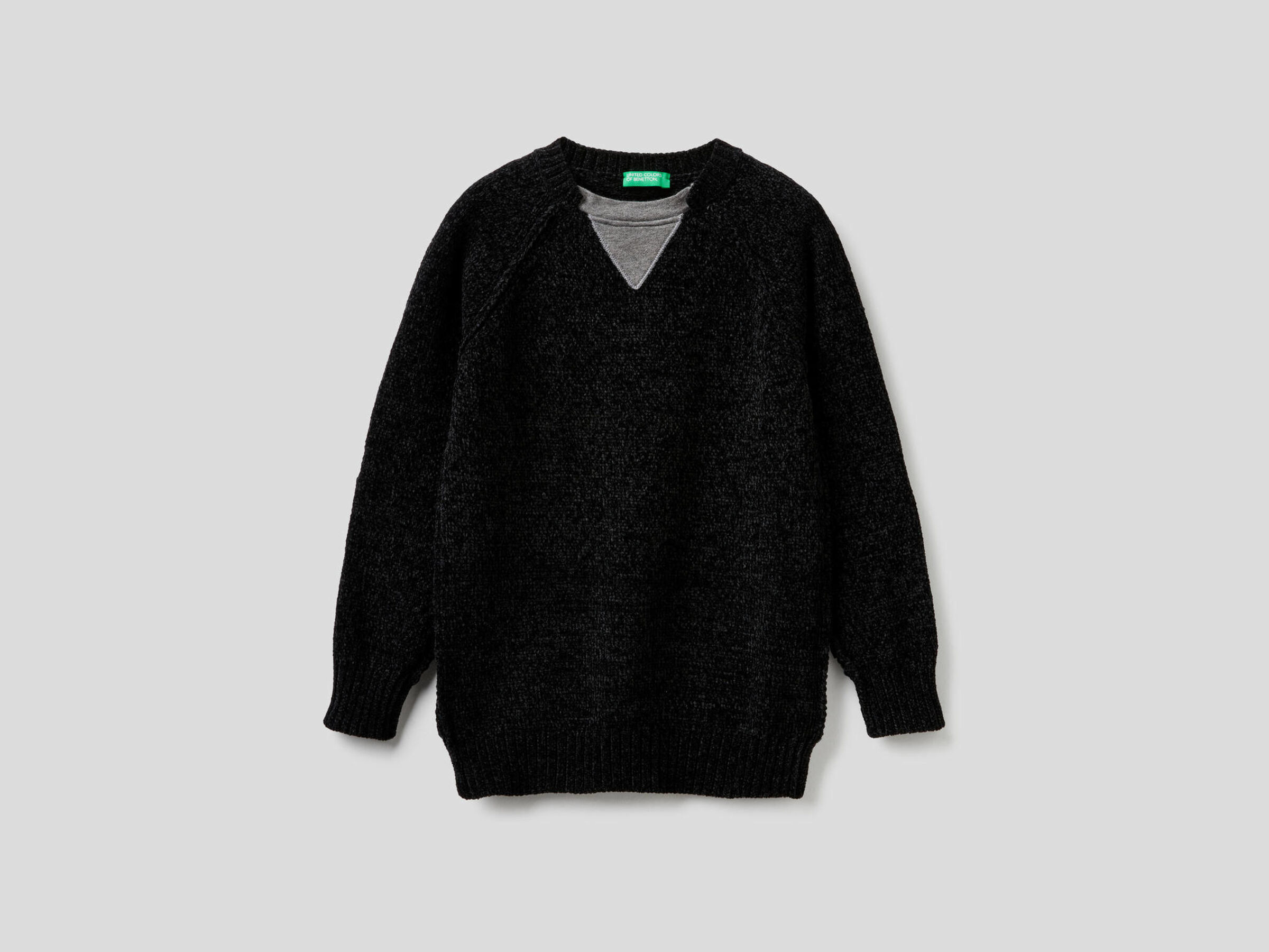 Jersey de chenilla con detalles a contraste image number null