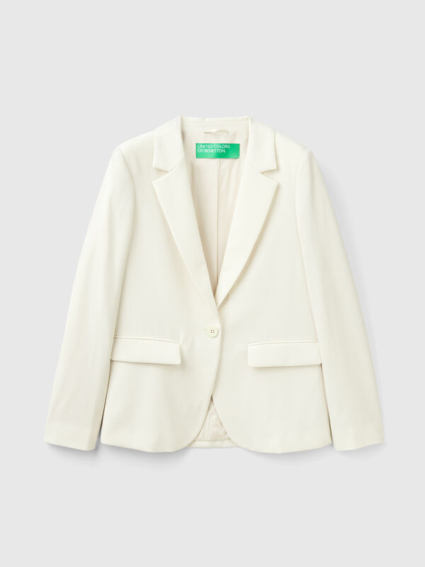 Blazer de viscosa mixta elástica Mujer