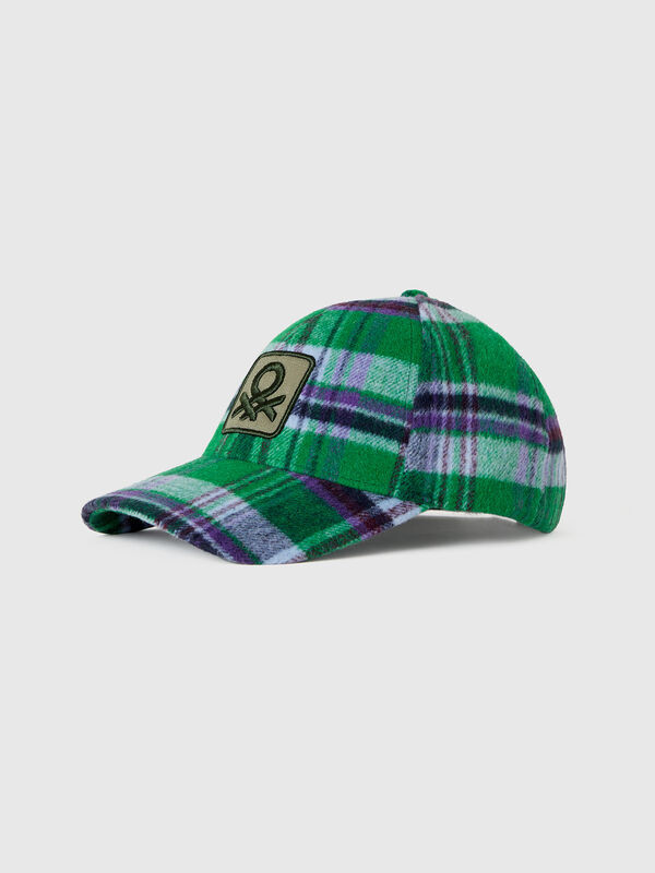 Gorra de béisbol de tartán Hombre