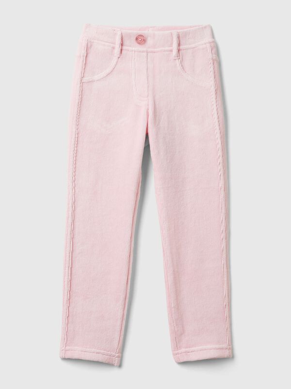 Pantalón de chenilla acanalada Niña