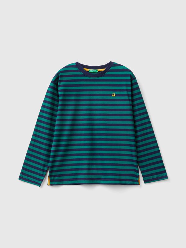 Camiseta de rayas de 100 % algodón Niño