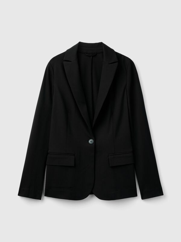 Blazer de viscosa mixta elástica Mujer
