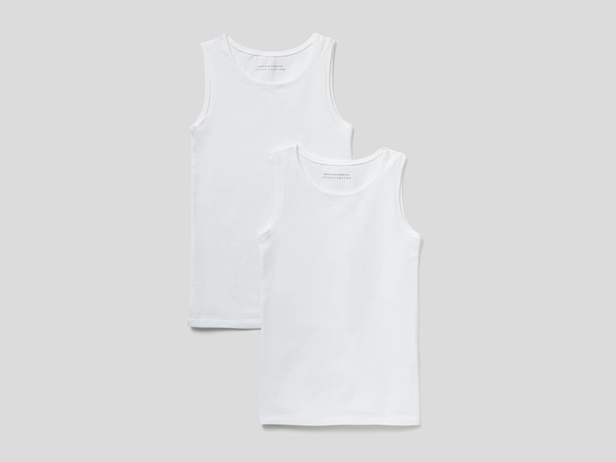 Dos camisetas de tirantes de algodón orgánico super stretch image number null