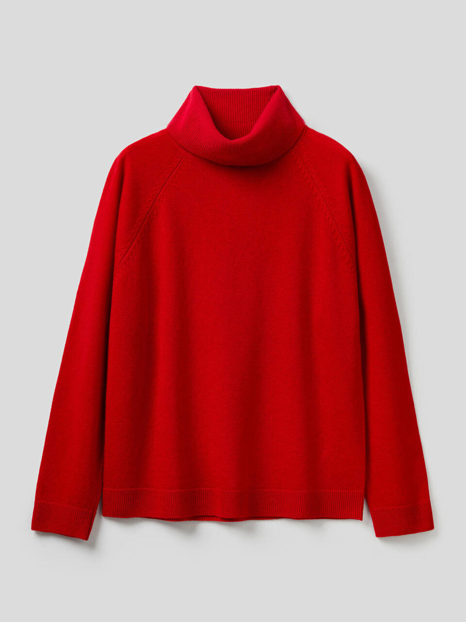 Jersey de cuello alto en mezcla de lana y cachemir image number 1