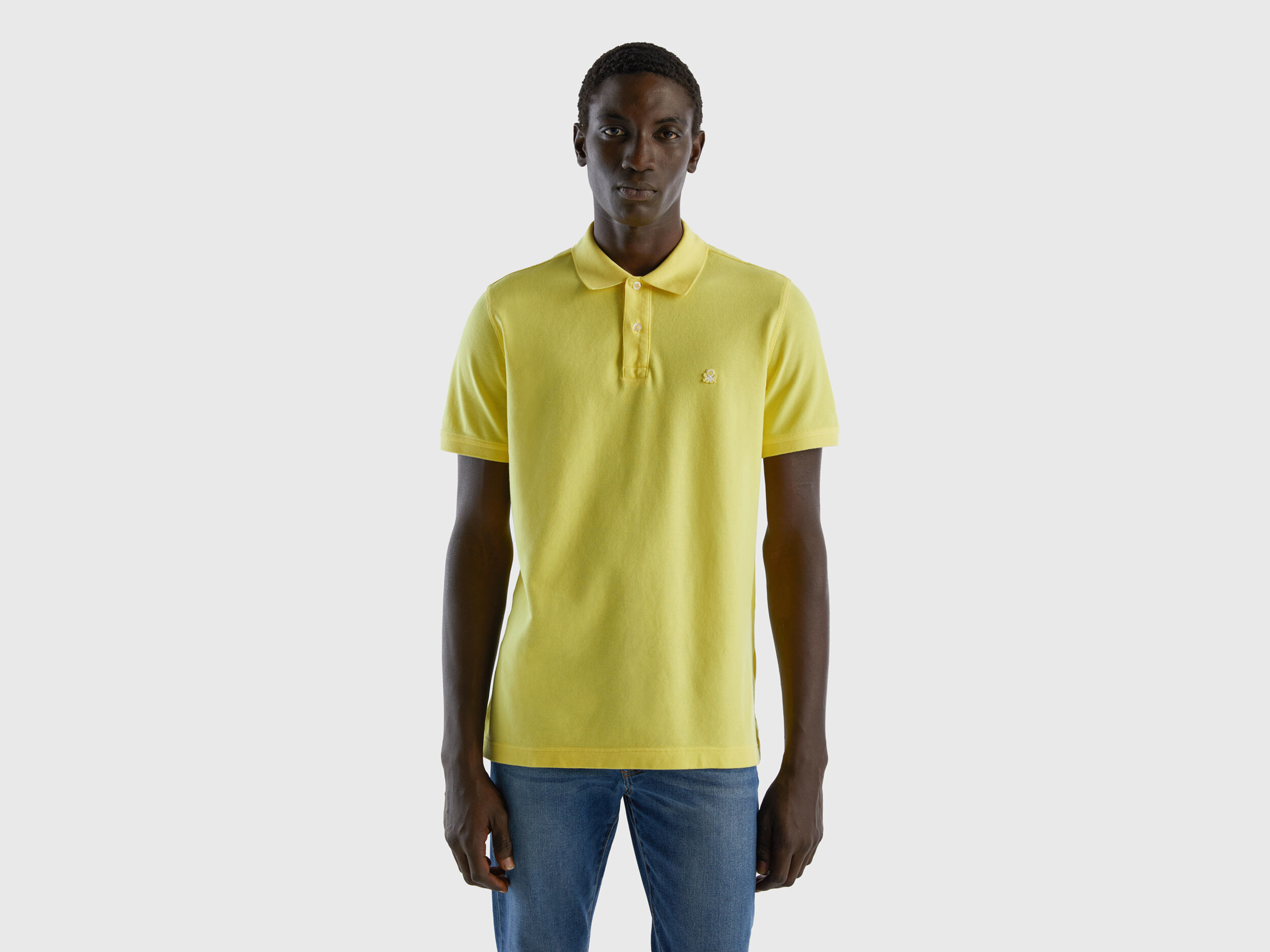 Polo amarillo regular fit Amarillo Benetton