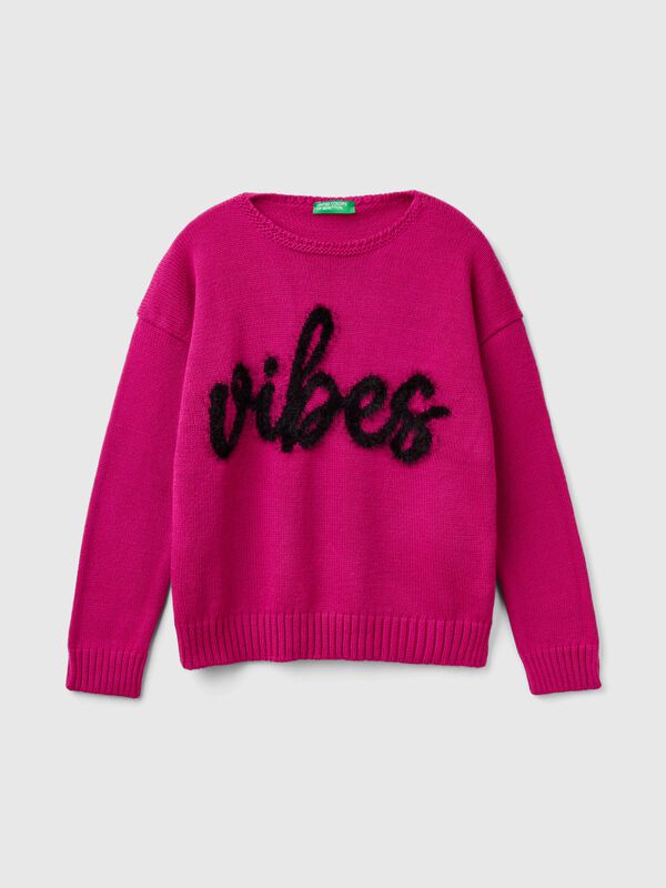 Jersey con gráfico de pelo Niña