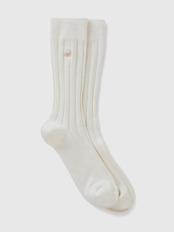 Calcetines de cachemir mixto