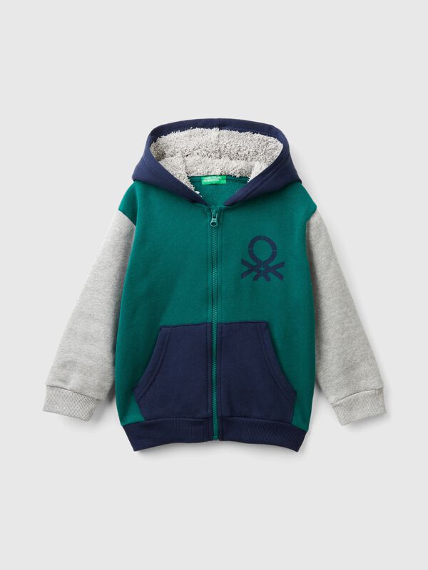 Sudadera con capucha forrada Niño
