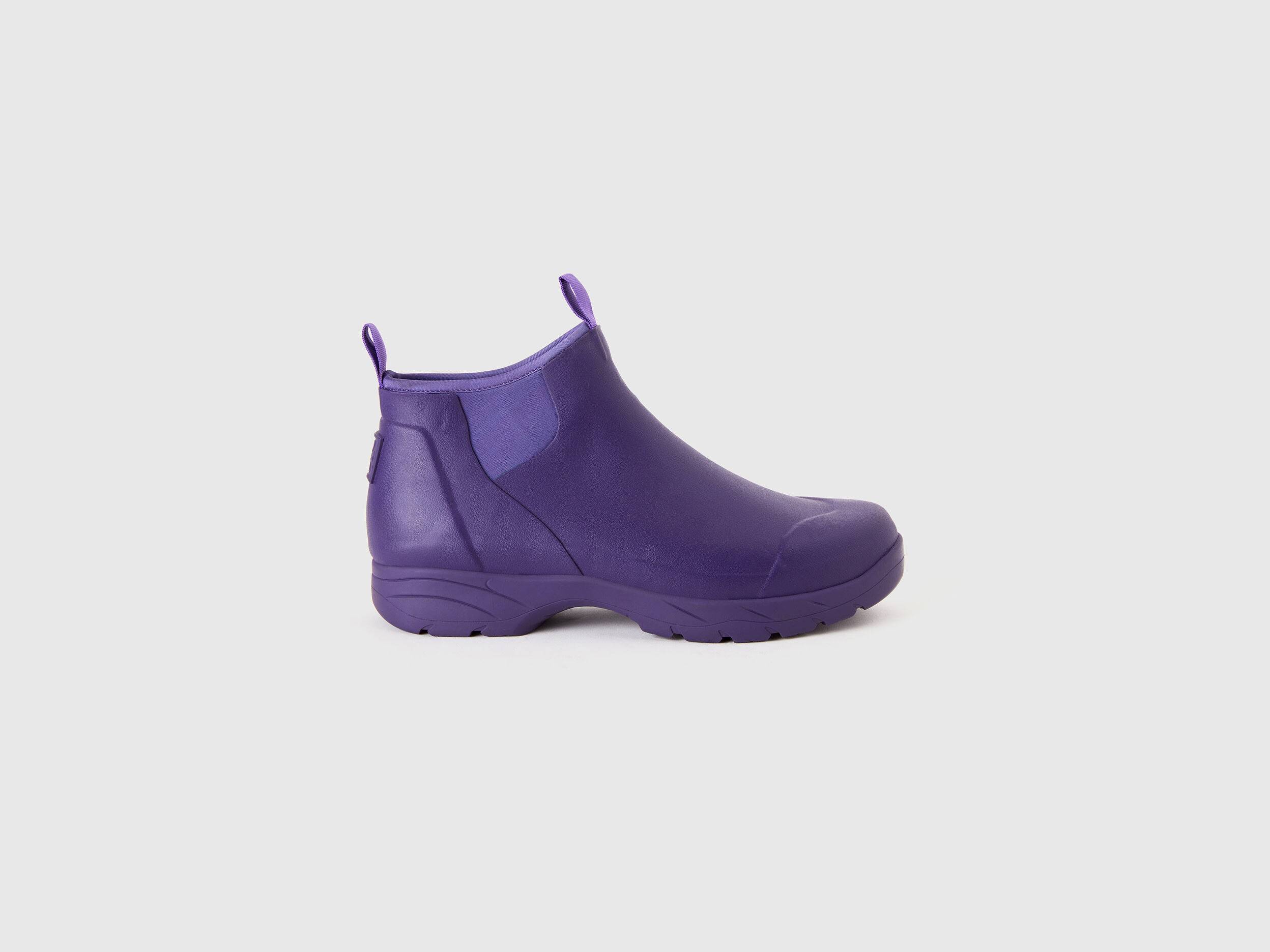 Botas militares moradas de goma Morado Benetton
