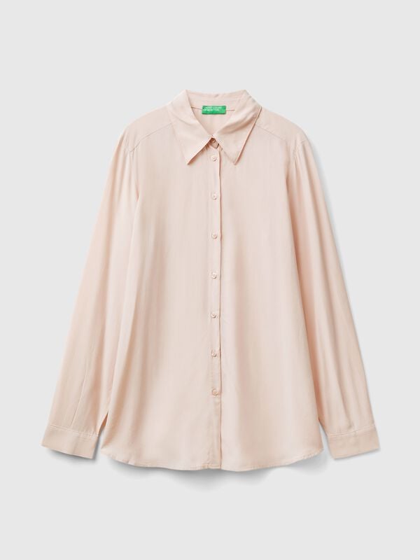 Camisa regular fit de viscosa Camisa regular fit de viscosa Mujer