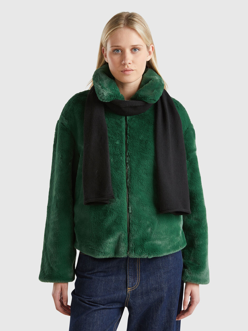 KNITTED SCARF Mujer image number null