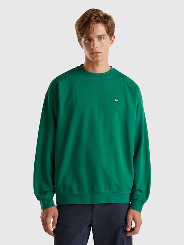 Sudadera con parche de logotipo Hombre
