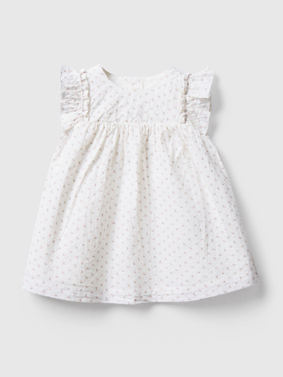 Vestido de flores de algodón elástico
