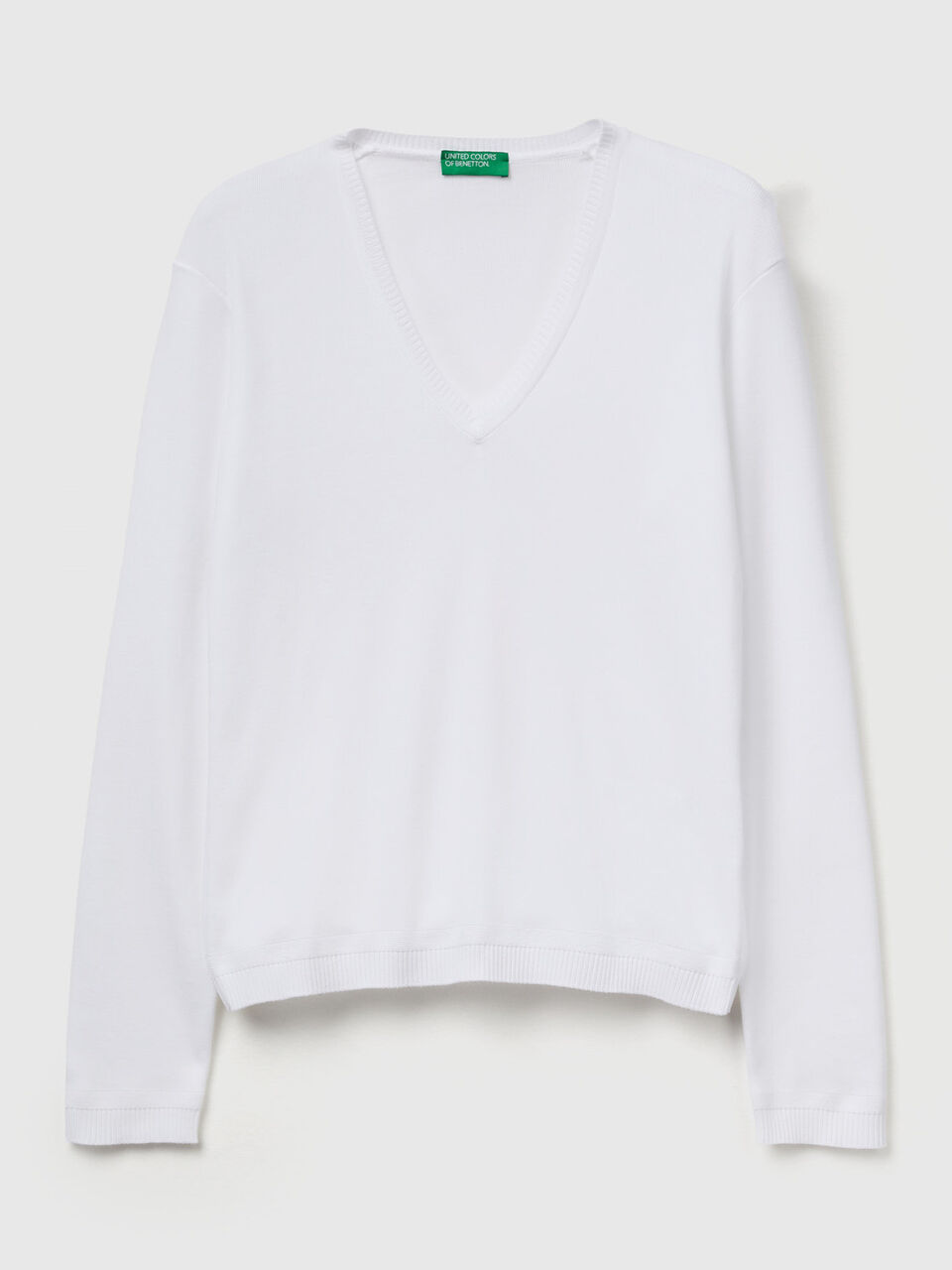 V NECK SWEATER L/S Mujer image number 1