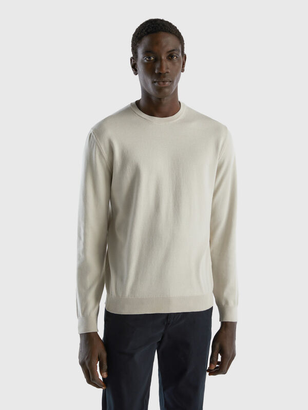 Essentials Suéter 100% algodón con cremallera de un cuarto para  hombre