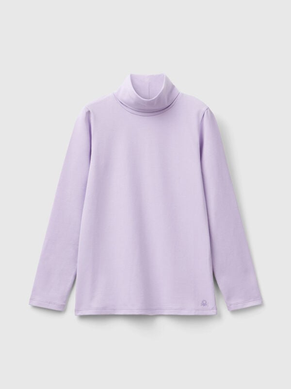 Camiseta elástica de cuello alto Niña
