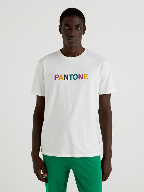 Camiseta blanca BenettonxPantone™ Hombre