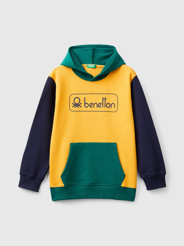 Sudadera con estampado y capucha Niño