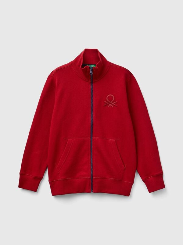 Sudadera de 100 % algodón con cremallera Niño