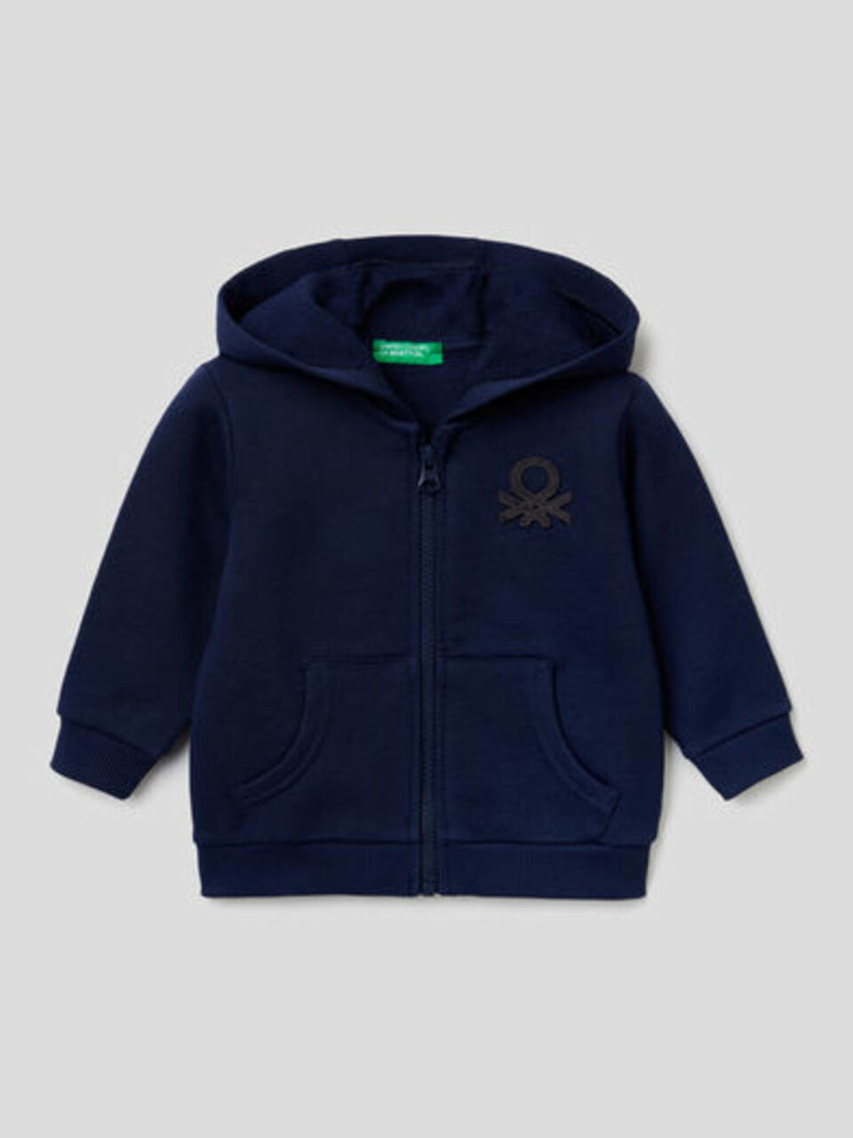 Sudadera de algodón orgánico con cremallera y capucha image number 1