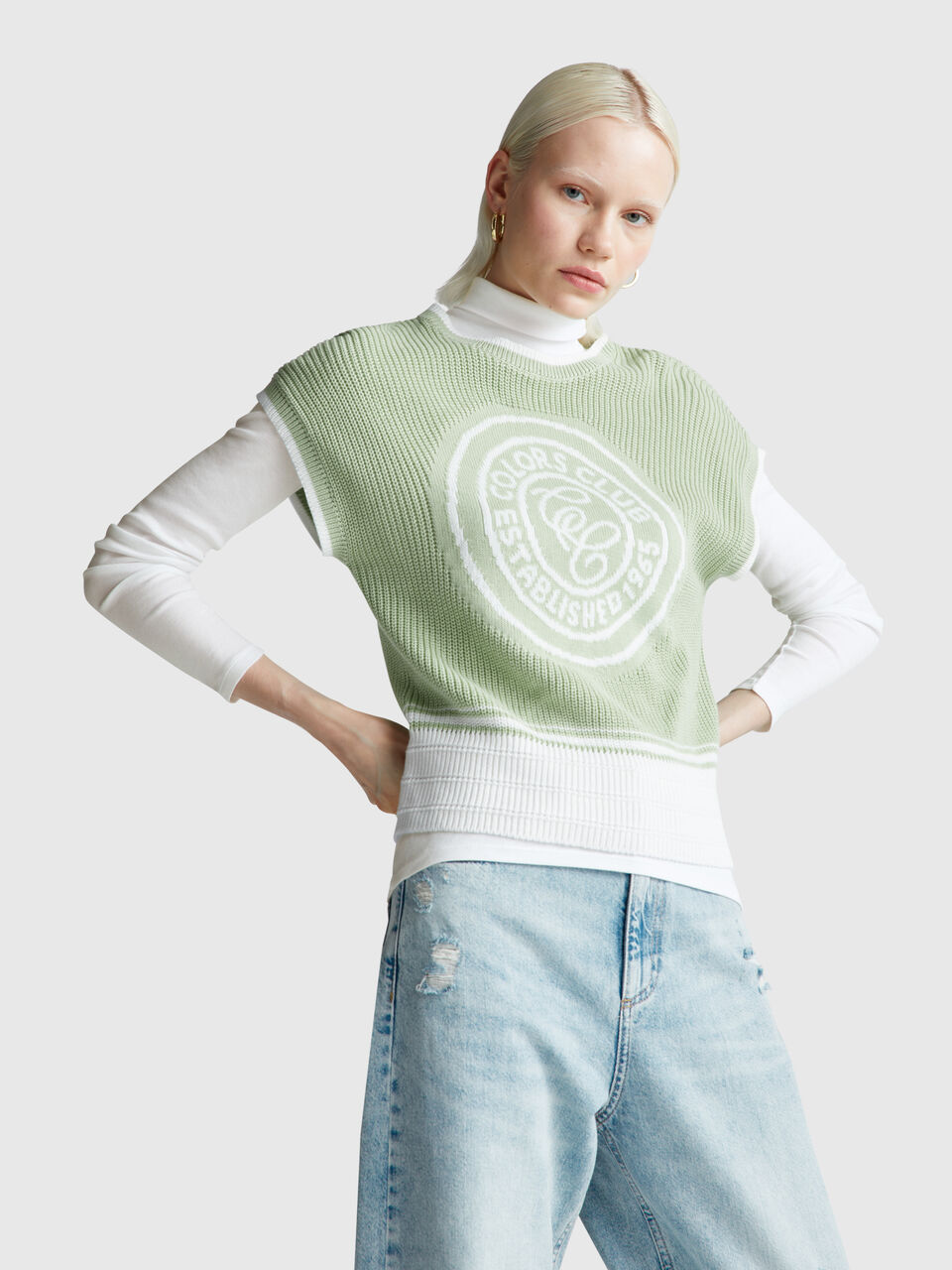 TURTLE NECK SWEATER Mujer image number null