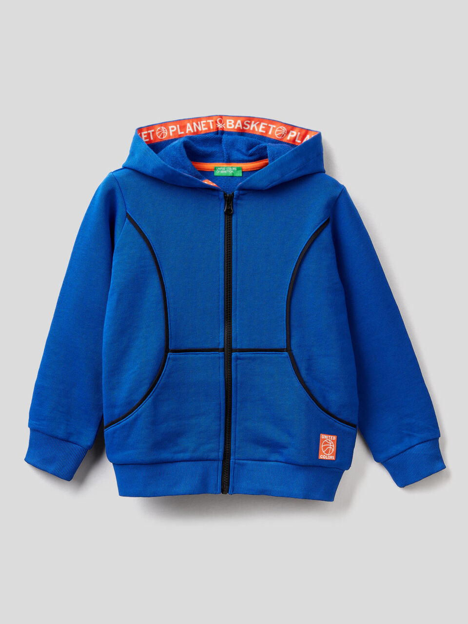 Sudadera con cremallera y capucha image number 1