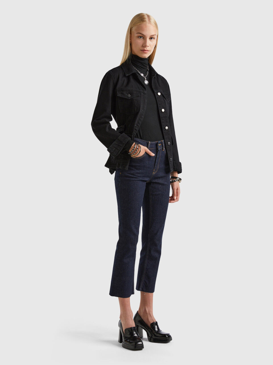 Pantaloni cropped benetton discount