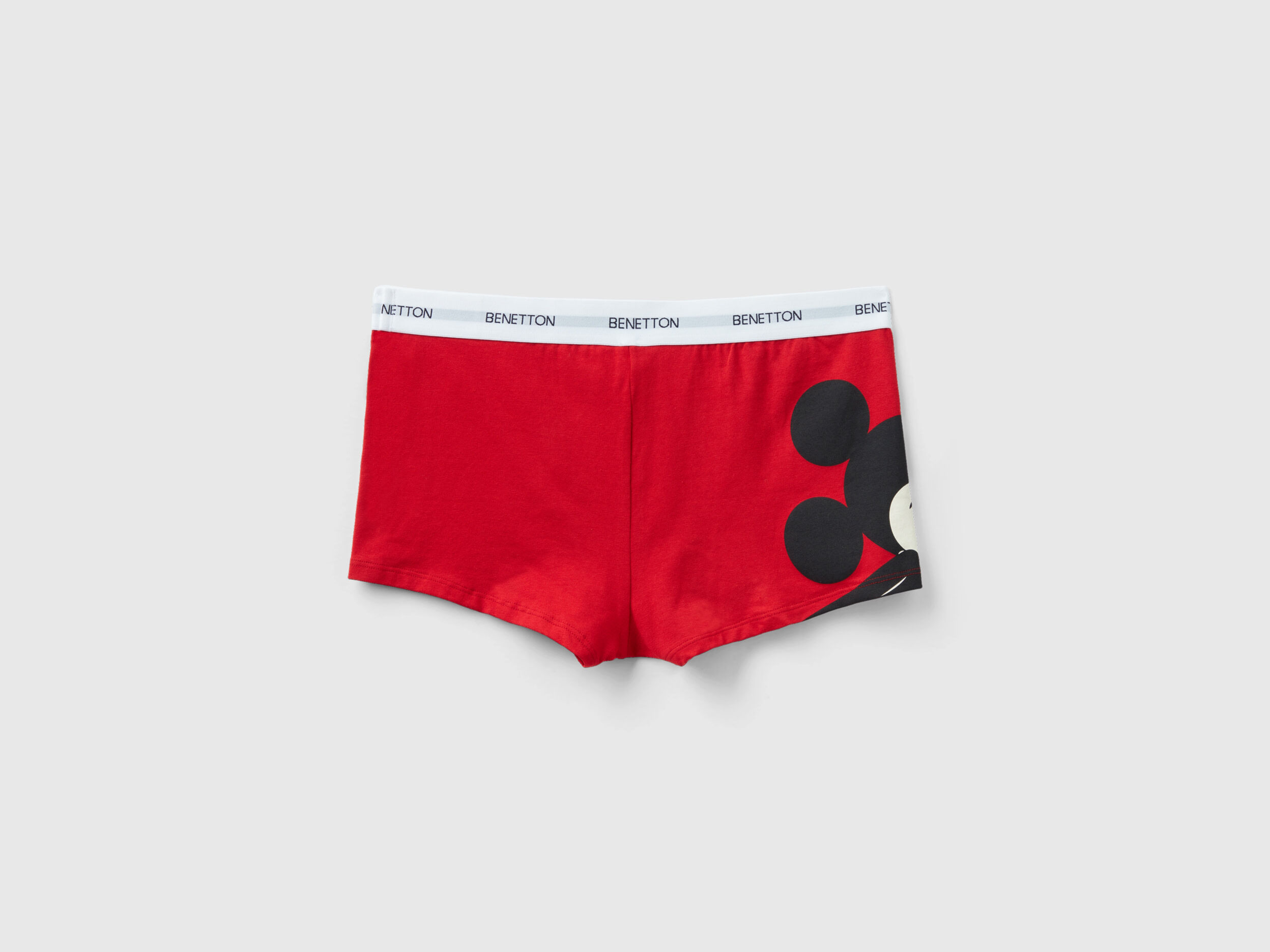 Boxer de Mickey Mouse de algodon elastico Rojo Benetton