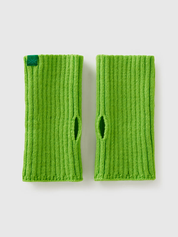 Manguitos verde flúor Mujer