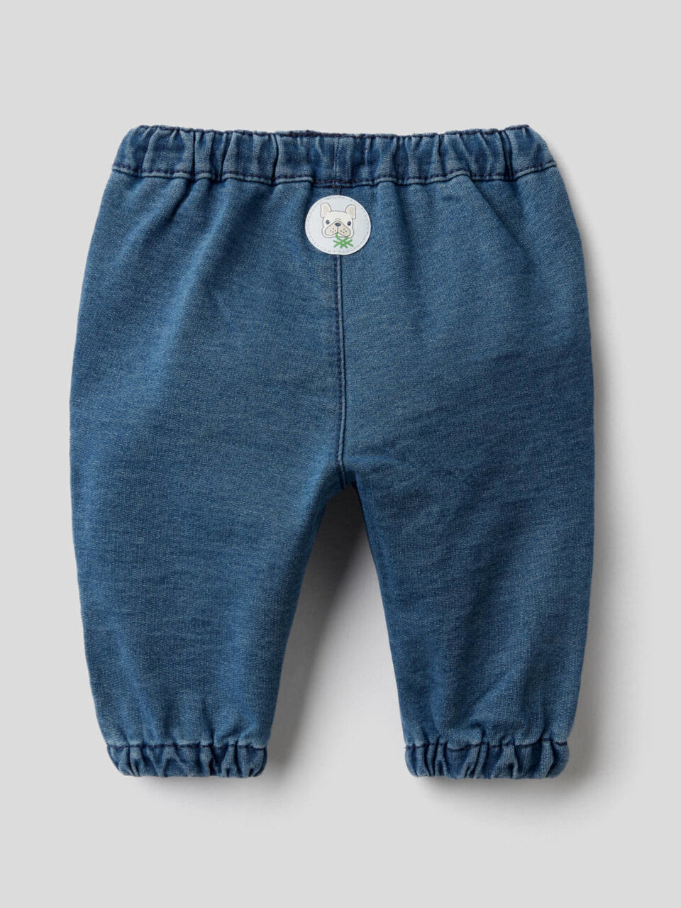 Pantalón de felpa de efecto denim image number 2