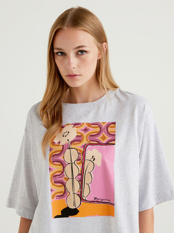 Camiseta con estampado gráfico Mujer