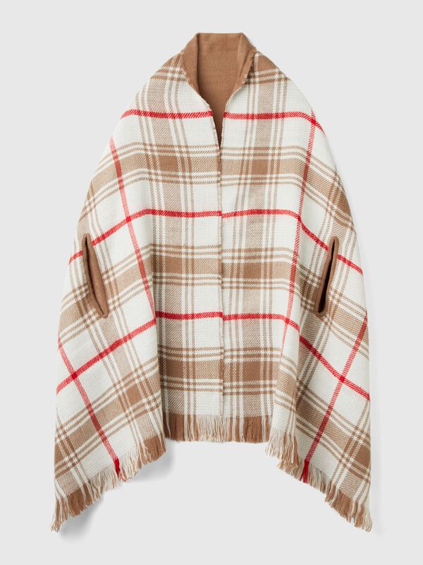 Bufanda de estilo capa reversible Mujer