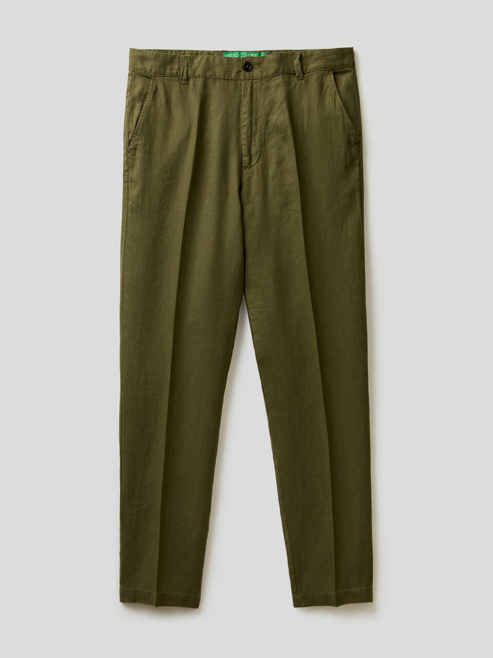Pantalones chinos de puro lino image number 1