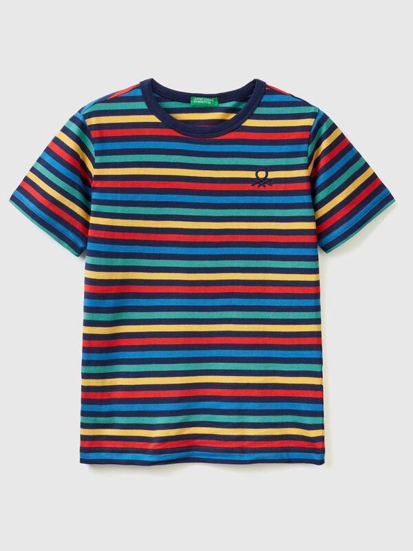 Camiseta de rayas de 100 % algodón Niño