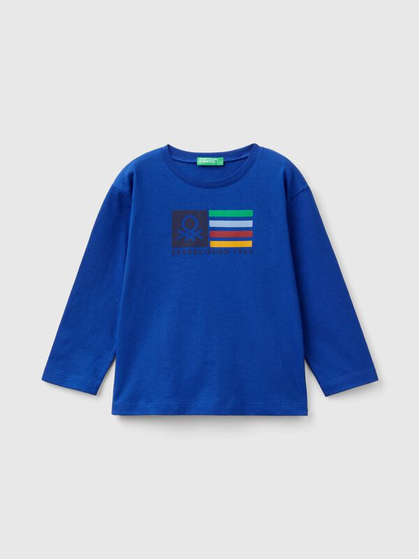 Camiseta de manga larga de algodón orgánico Niño