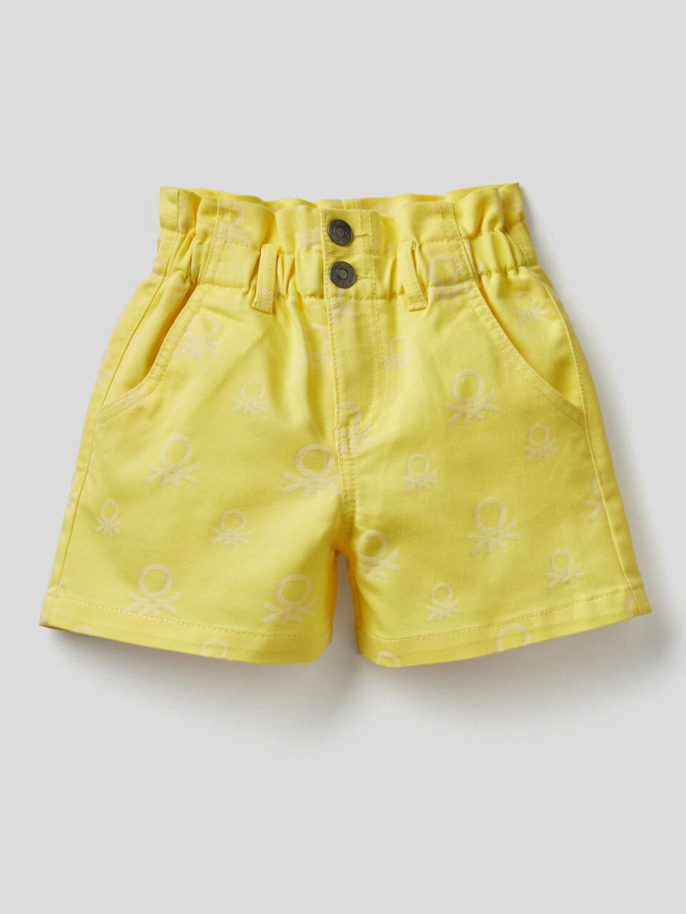 Pantalón corto de talle alto estampado image number 1