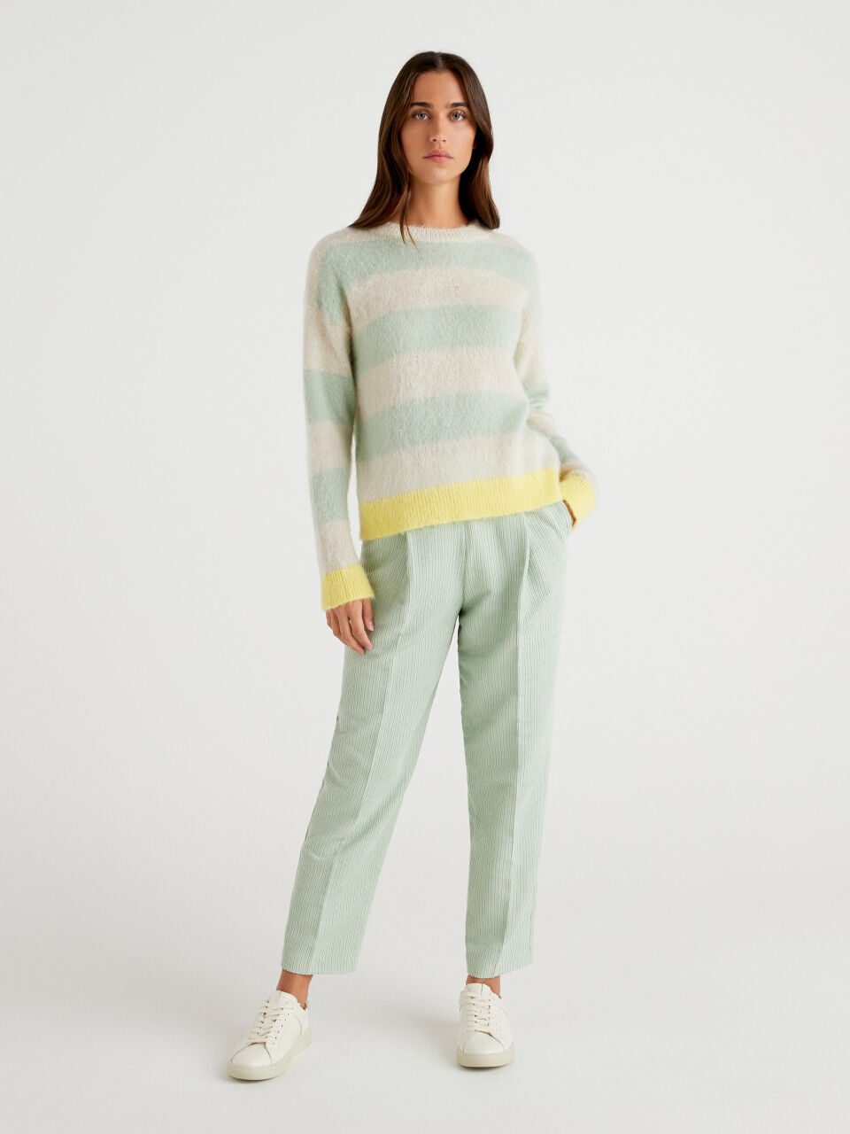 Benetton pantalones mujer deals