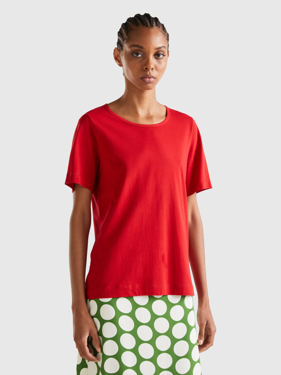 Camisetas Manga Corta Mujer Nueva Coleccion 2024 Benetton