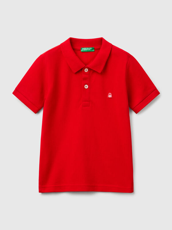 Polo de manga corta en puro algodón Niño