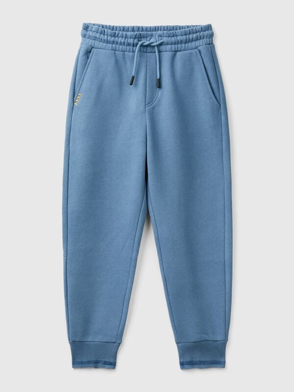 Pantalón de felpa cálida con estampado Niño
