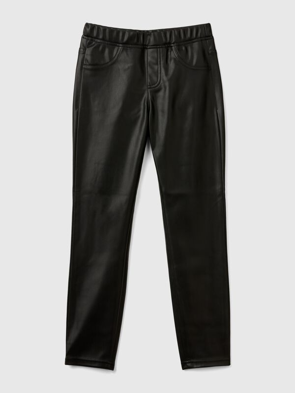 Jeggings de tejido revestido Niña