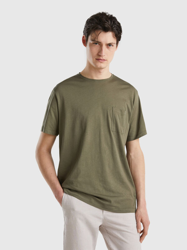 Camiseta oversize con bolsillo Hombre
