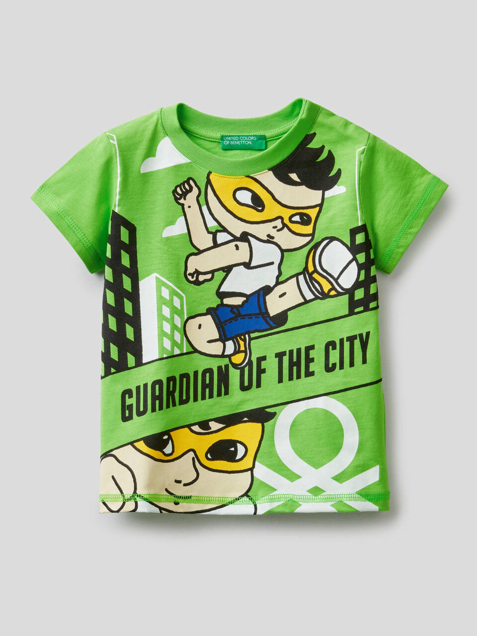 Camiseta de 100% algodón con estampado de superhéroe image number 1