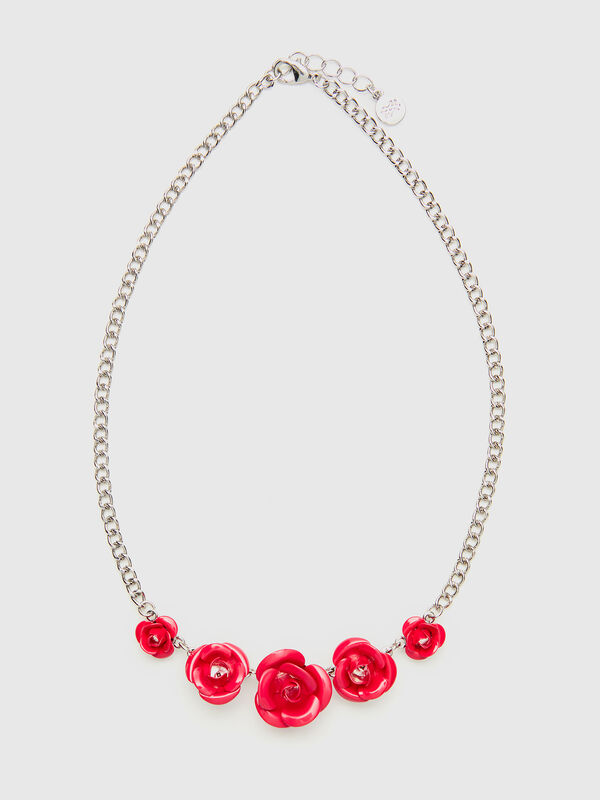Collar con rosas Mujer